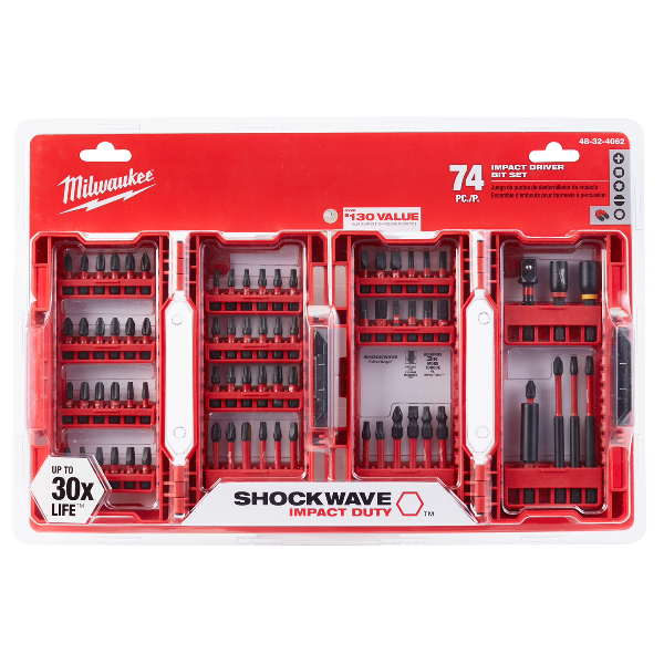 SHOCKWAVE Impact Duty Driver Bit Set - 74PC