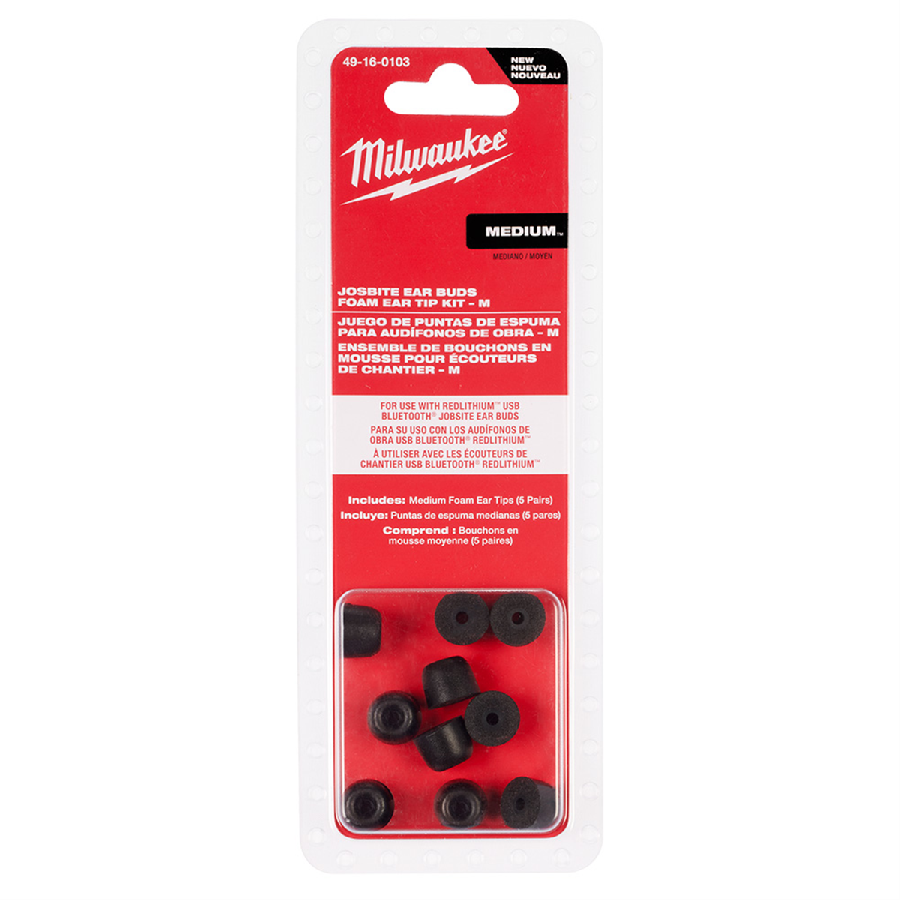 Jobsite Earbuds Foam Ear Tip Kit - M