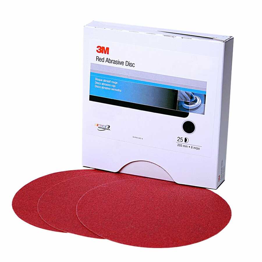 Red Abrasive Stikit Disc, 6", P800 Grit