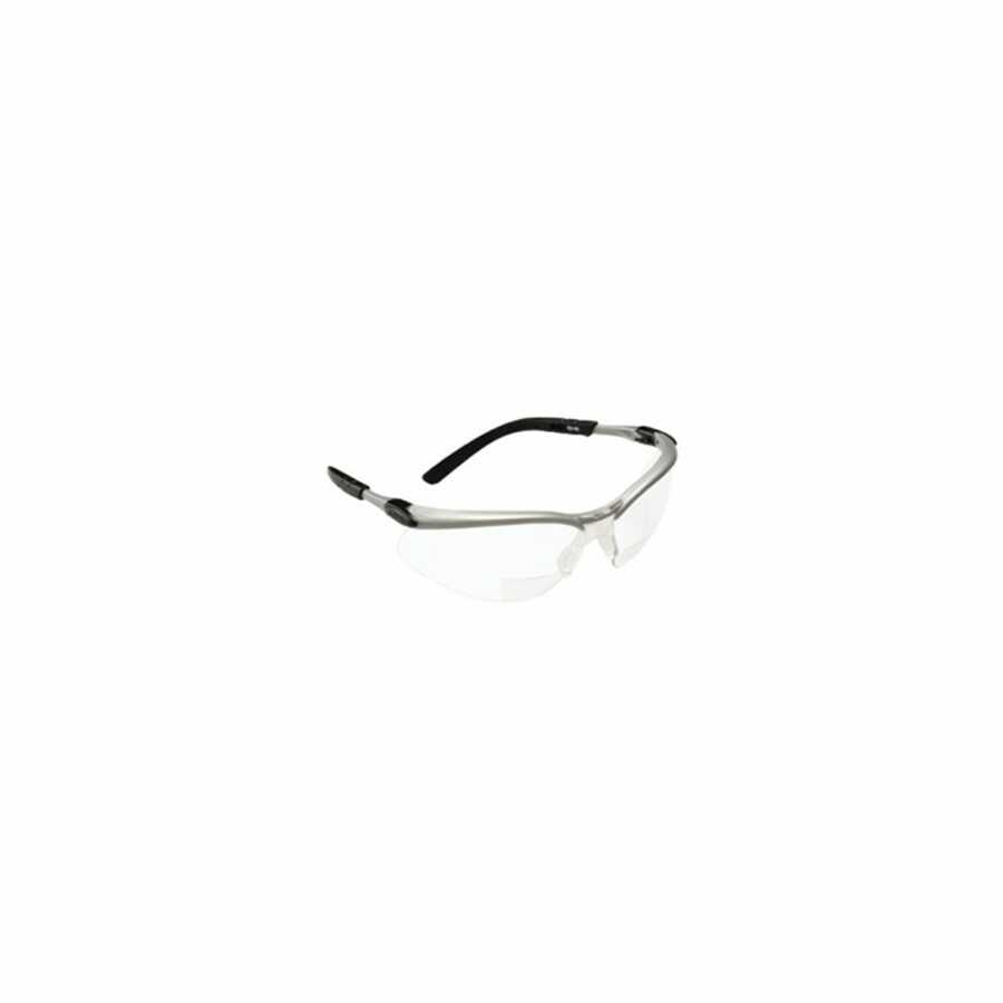 3M BX Reader Protective Eyewear Silver+2.0 Diopter