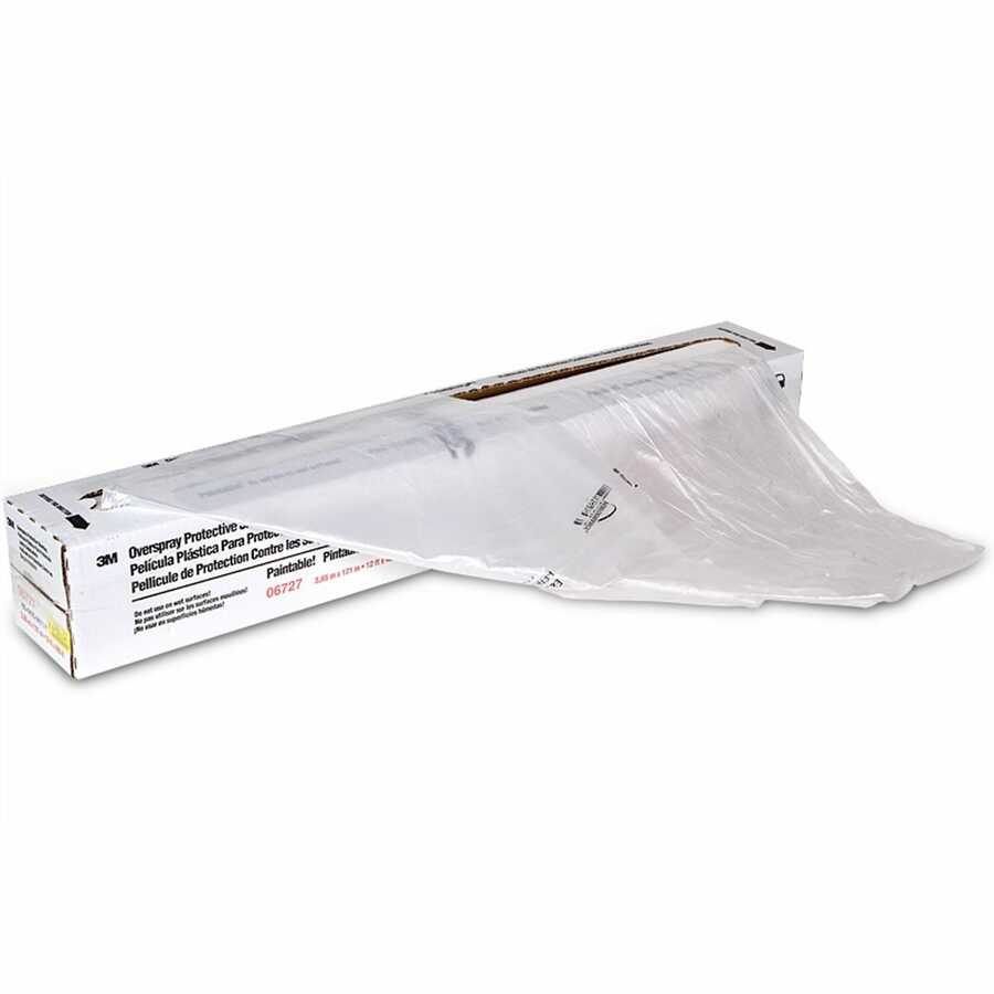 Overspray Protective Sheeting, 12 Feet x 400 Feet 1 Roll