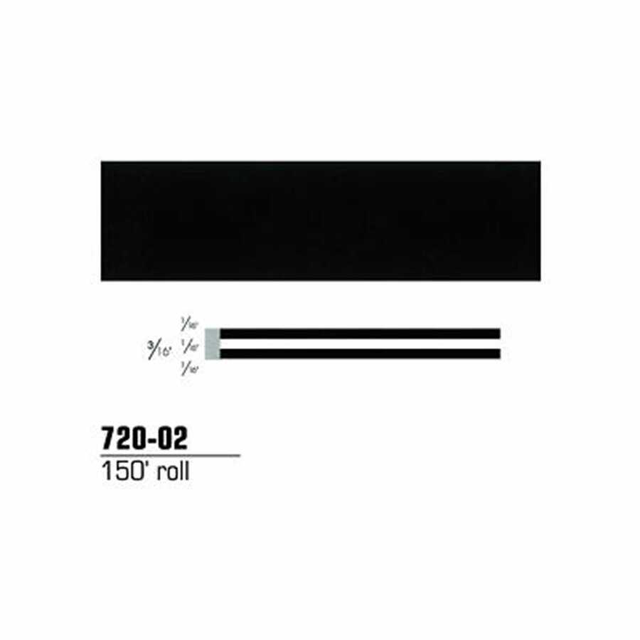 Scotchcal Striping Tape, 3/16 Inch, Black