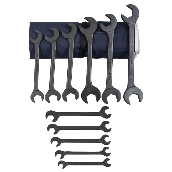 Industrial Black Hyrdraulic Wrench Set with Angle Openings