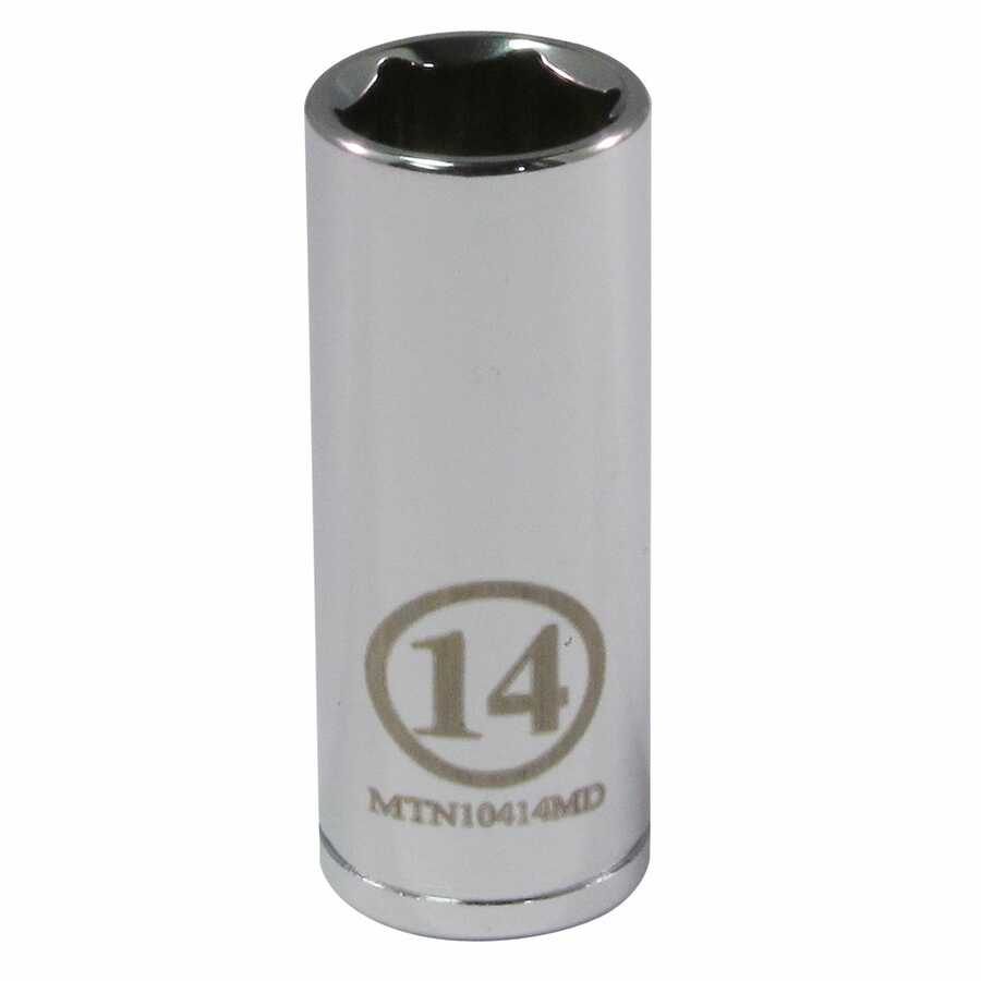 1/4" Drive 14MM 6 Point Deep Socket