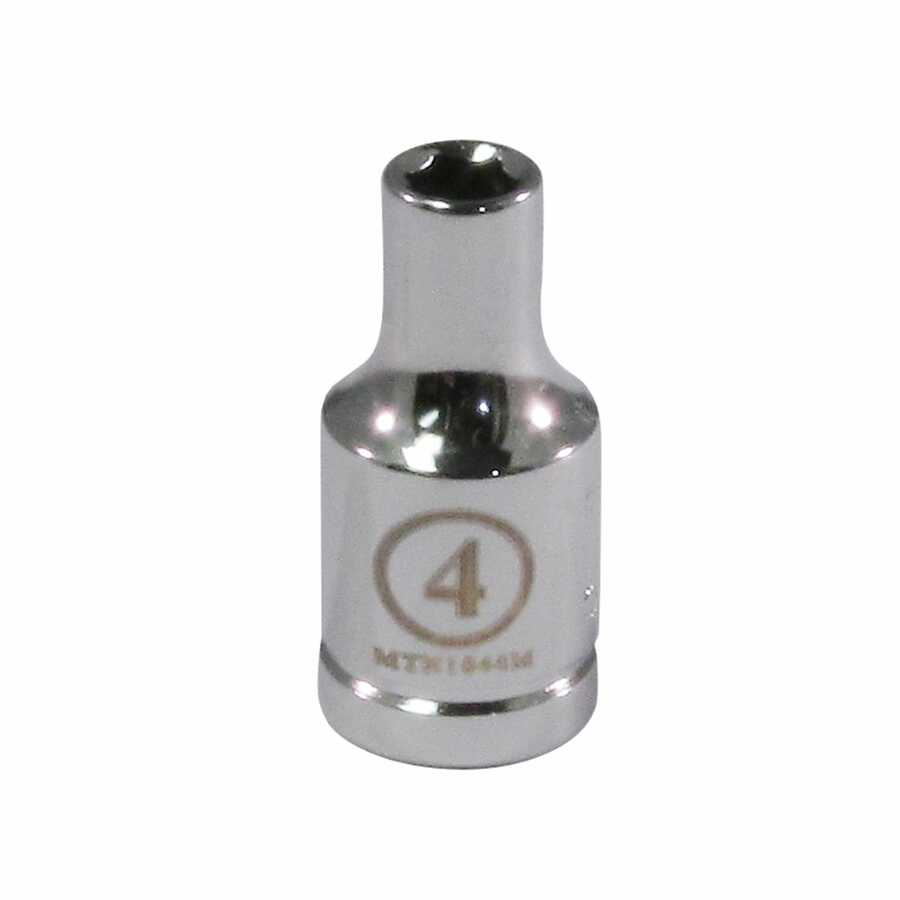 1/4" Drive 4MM 6 Point Socket