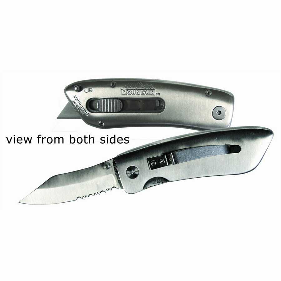 Crosslocking Dual Function Knife