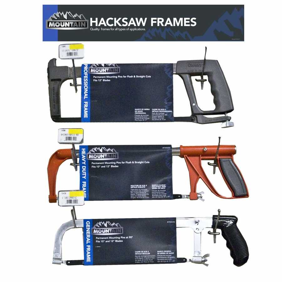 3PC HACKSAW FRAME DISPLAY