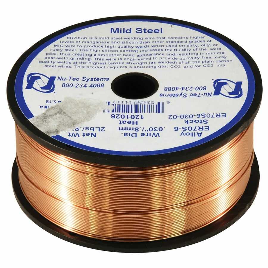 WELDING WIRE .030" STEEL ER70S-6 2 LBS. (4" SPOOL)