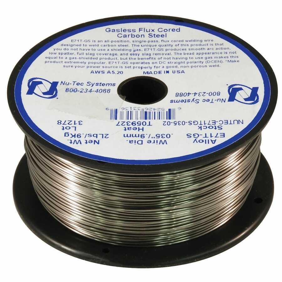 WELDING WIRE .035" FLUX-CORED E71T-GS (4" SPOOL)