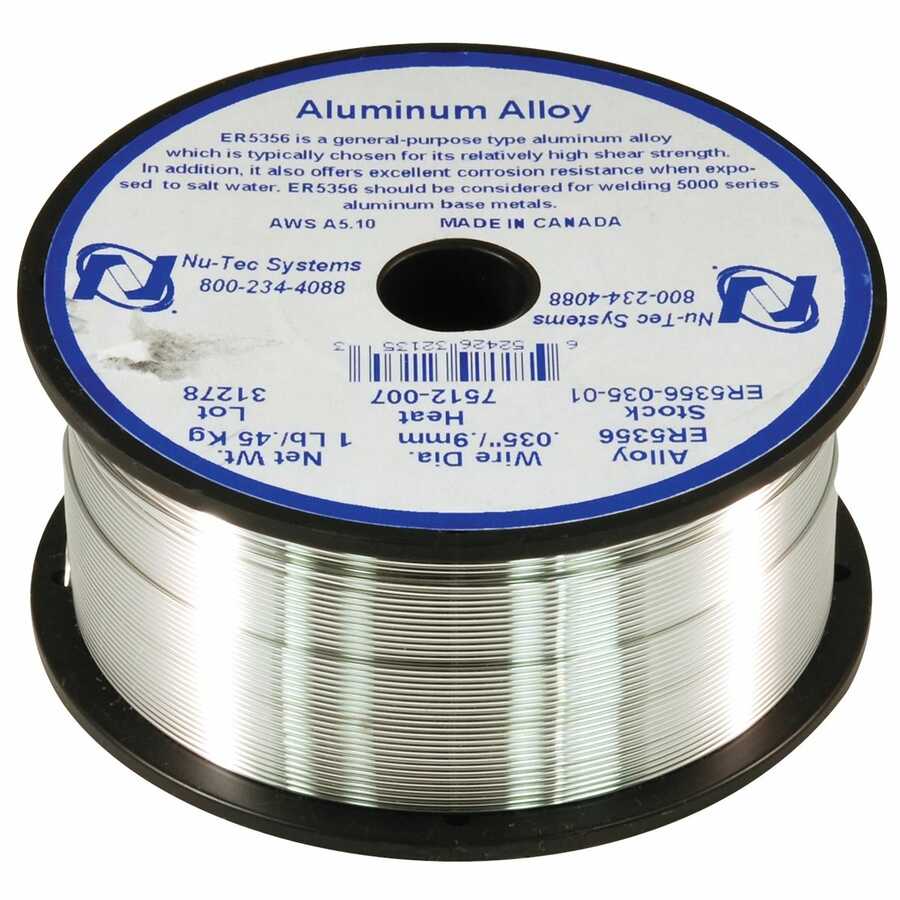 WELDING WIRE .035" ALUMINUM ER5356 1 LB (4" SPOOL)