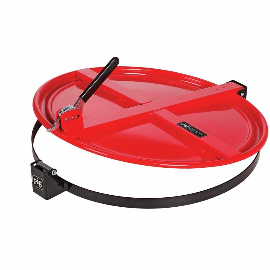 Pig Latching Drum Lid for 55 Gallon Drum - Red