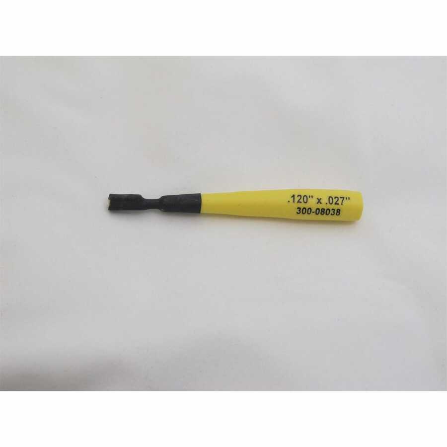 FEMALE .120 X .027 YELLOW PROBE