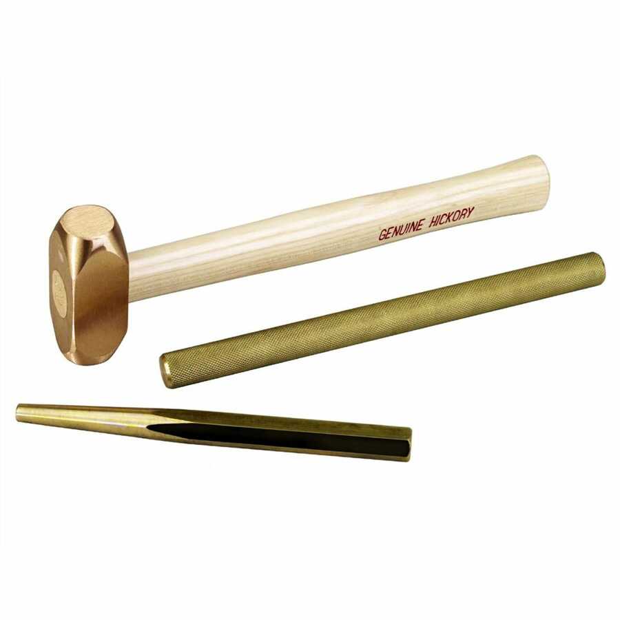 Brass Hammer and Punch Set