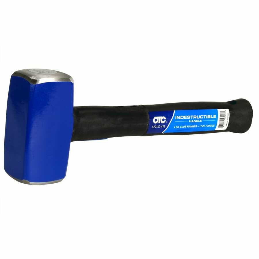 4 lb., 12" Club Hammer, Indestructible Handle