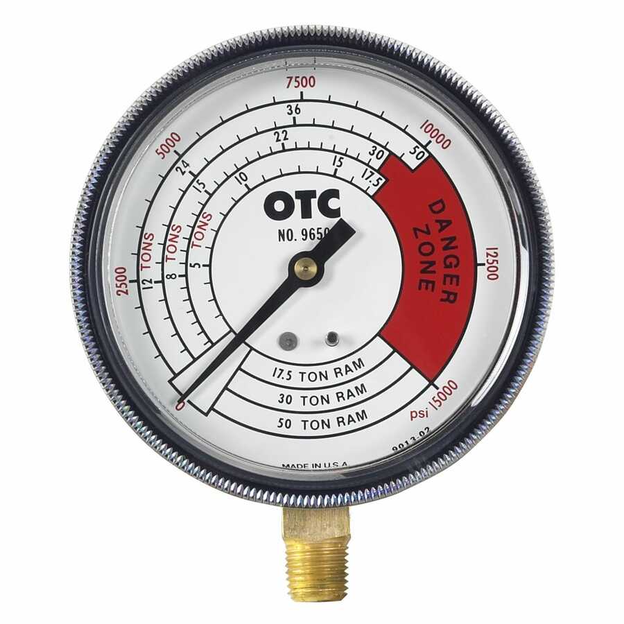 HYD Pressure and Tonnage Gauge - 4 Scales 0 to 50 Ton