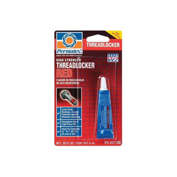 Hi-Strgth Threadlockr Red EACH