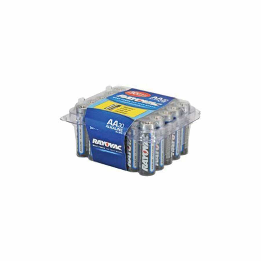 Rayovac Alkaline Reclosable Pro Pack AA-30