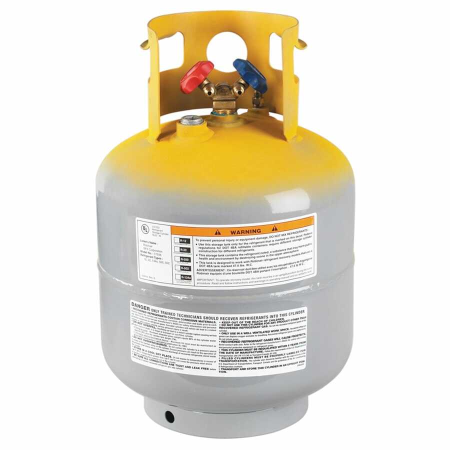 Refrigerant Tank - 50 Lb - 1/4 In Fittings