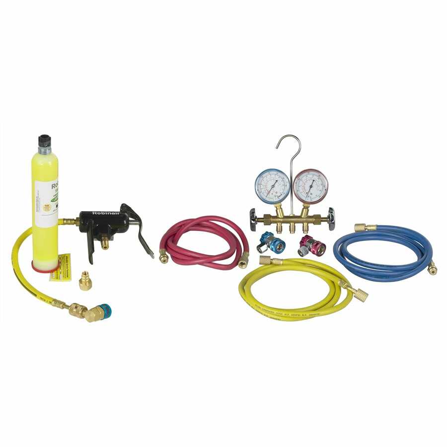 R134A/R12 Manifold and UV Combo Kit