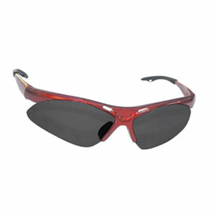 DIAMONDBACK SAFETY GLS RED FRAME/SHADE LENS