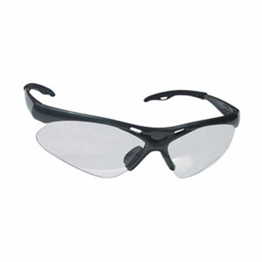 SAFETY GLASSES BLK/CLR LENS