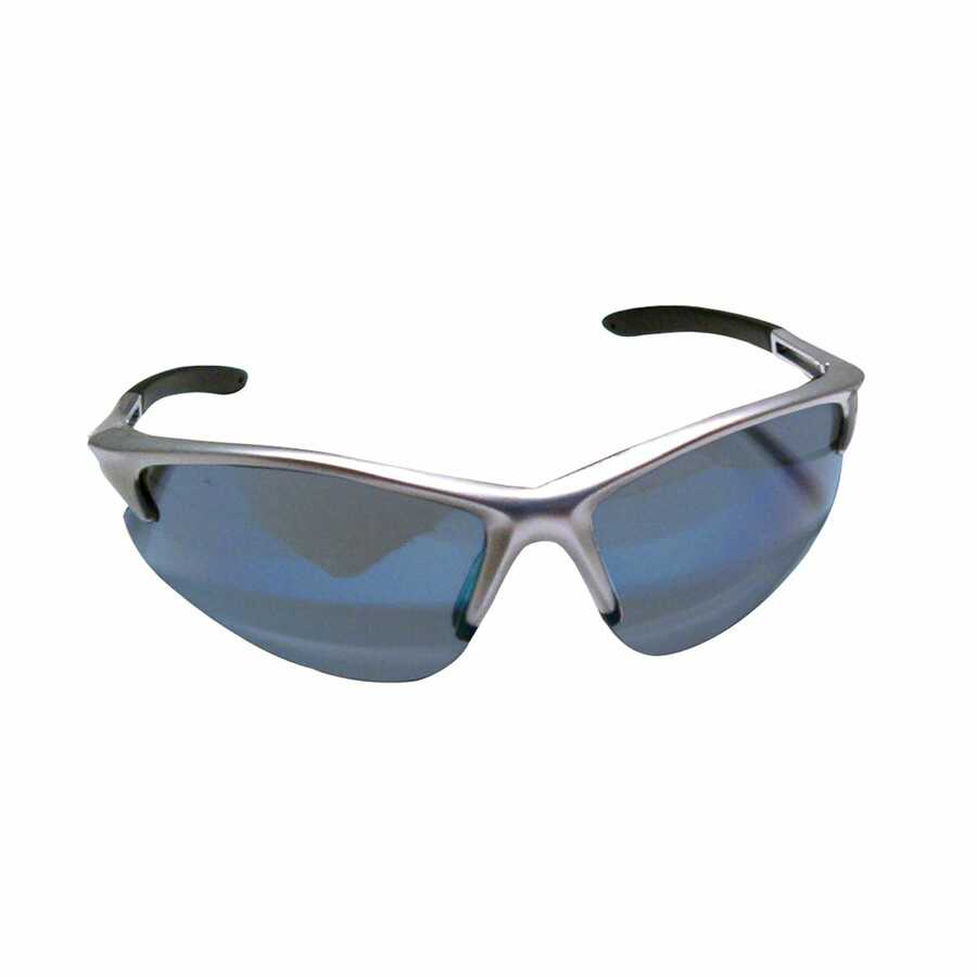 DB2 SAFETY GLS SILVER W/ICE BLUE LENS