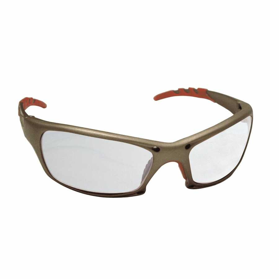 GTR SAFETY GLS GOLD FRAME W/ CLEAR LENS