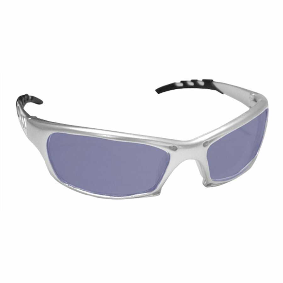 GTR SAFETY GLS SILVER FRAME/ ICE BLUE LENS