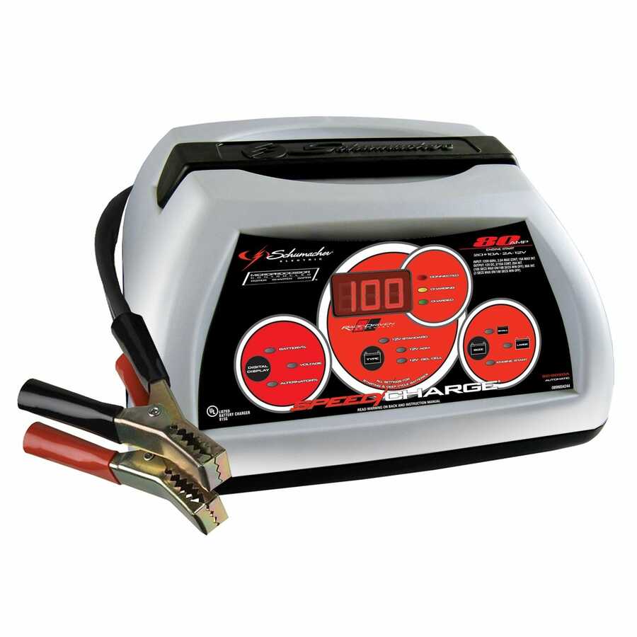 Bench Charger, 80/20-10/2 Amp, SpeedCharge Auto