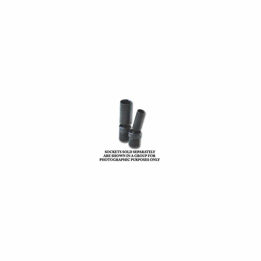 3/8 In Drive 6 Pt Deep Swivel Metric Impact Socket - 16mm