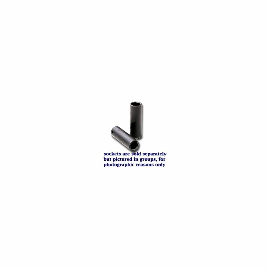 1/2 In Drive 6 Pt Deep Fractional Impact Socket - 3/8 In