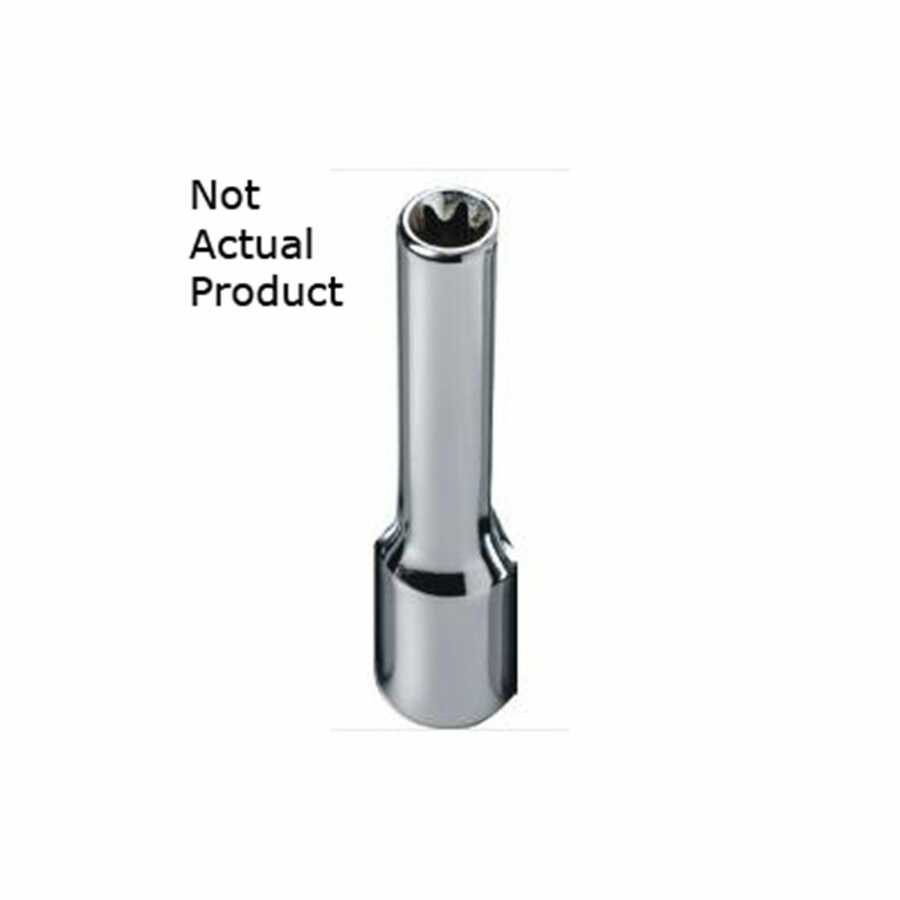 1/4 Inch Drive Deep Female TORX Socket E8