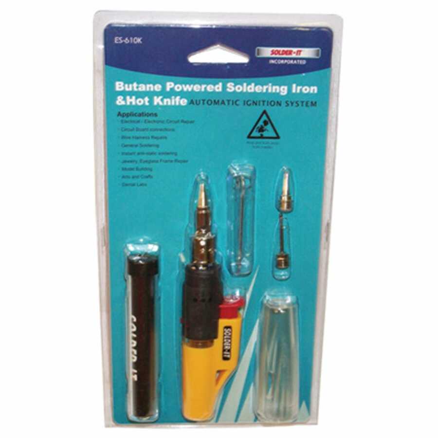 Auto Ign Butane Solder Iron/Ho