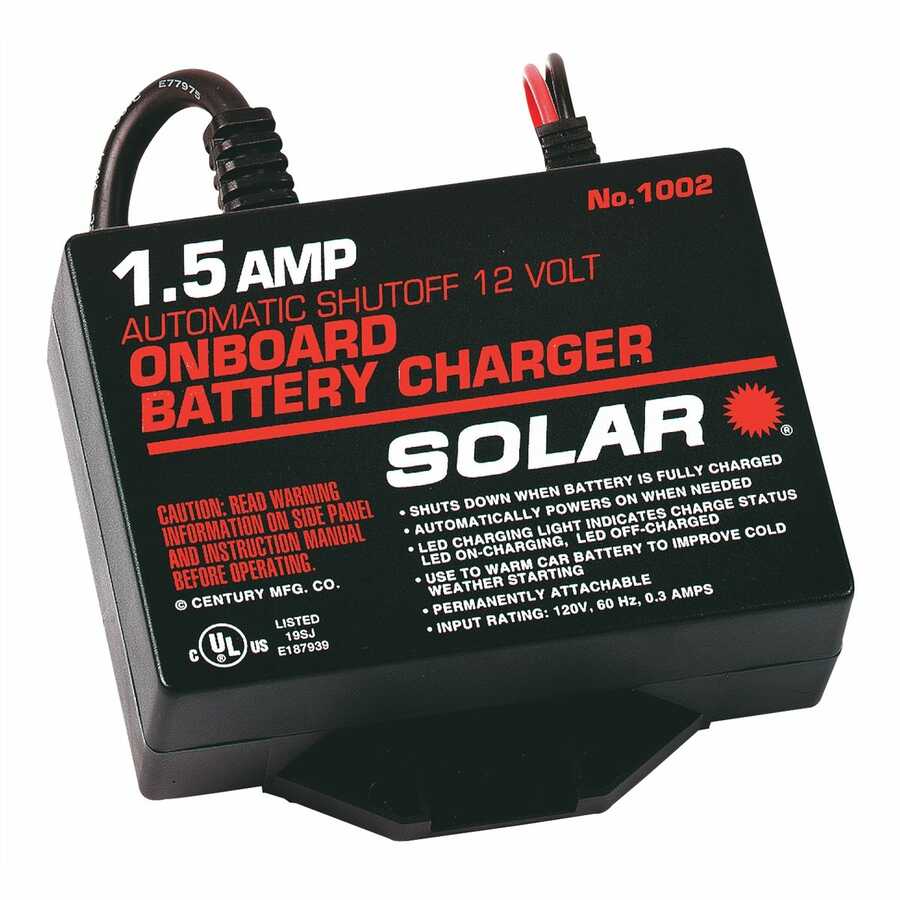 1.5 Amp 12 Volt Automatic On-Board Trickle Charger
