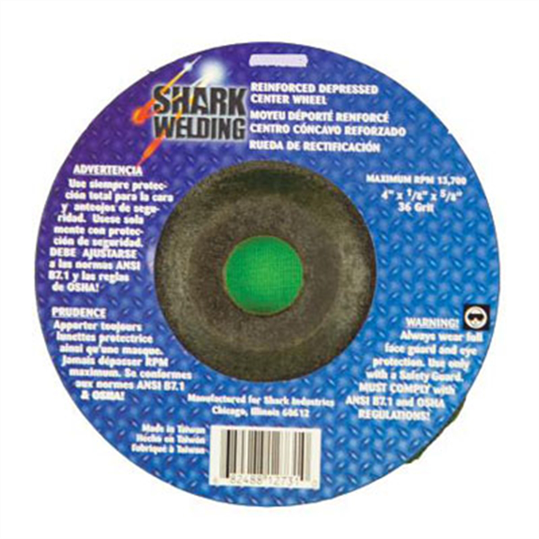 Depressed Center Type 27 Grinding Wheels - Hubless 4" x 1/4" x