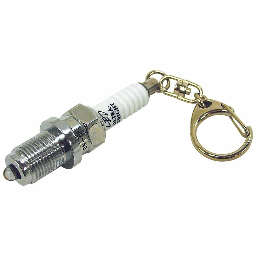 Spark Plug LED Keyring Torch