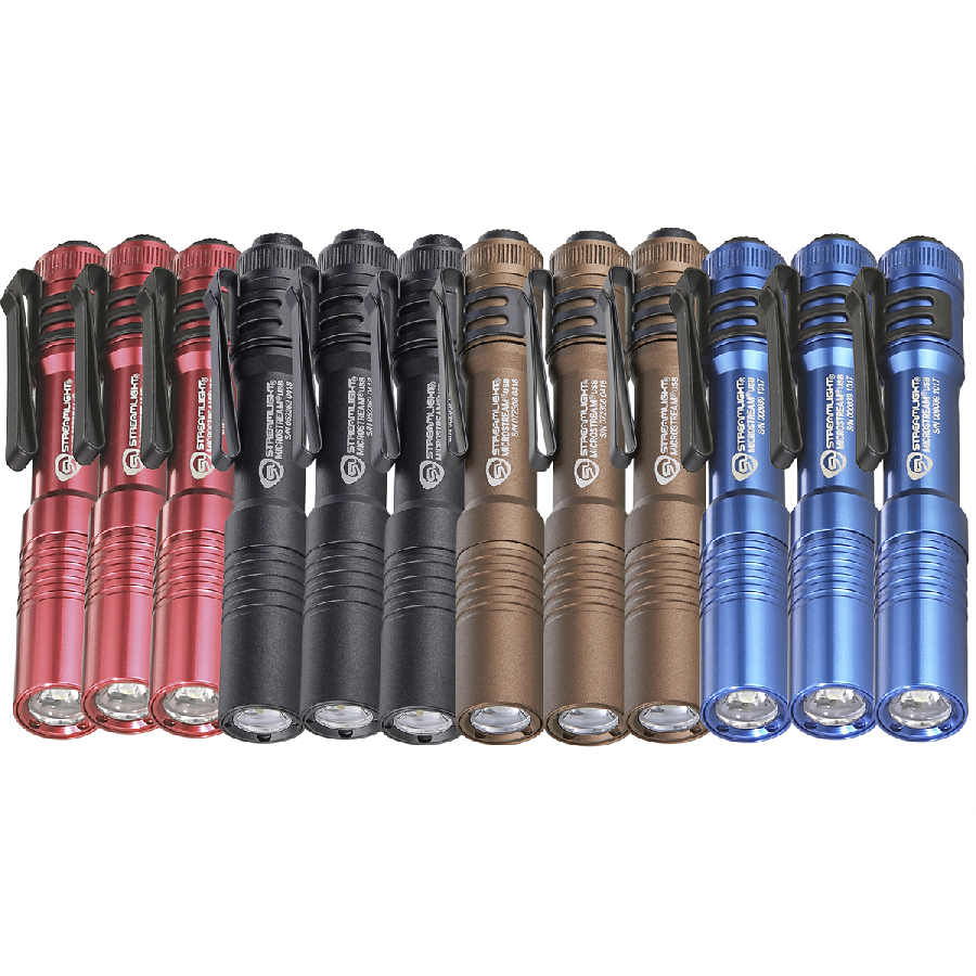 Streamlight 12 Pack - MicroStream USB with 5" USB Cord and Lanya