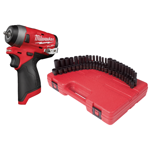 48PC 1/4 IN. w/ M12 FUEL 1/4\" STUB IMPACT WRENCH