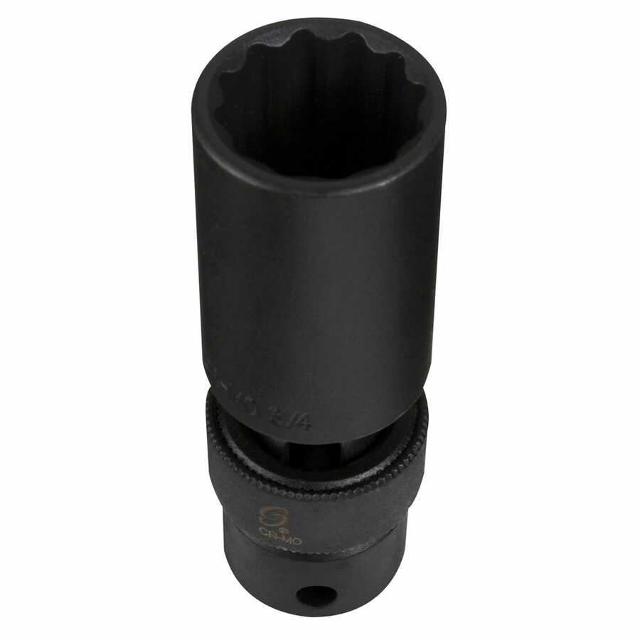 SOC 12MM 1/2 Dr IMPACT Universal 12PT DP BLK