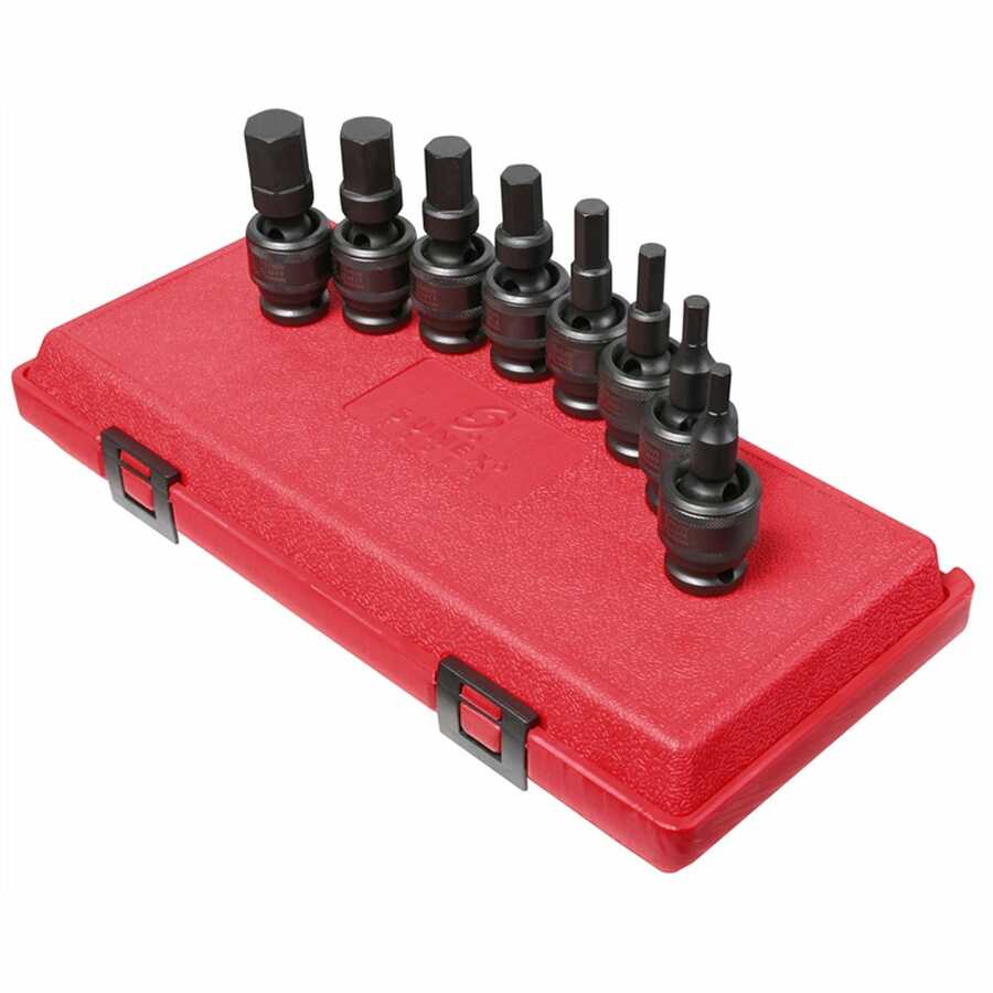 1/2\" Drive 9 Piece Universal Metric Hex Driver Set