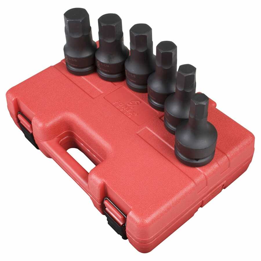 1 In Drive SAE Impact Hex Driver Set - 6-Pc
