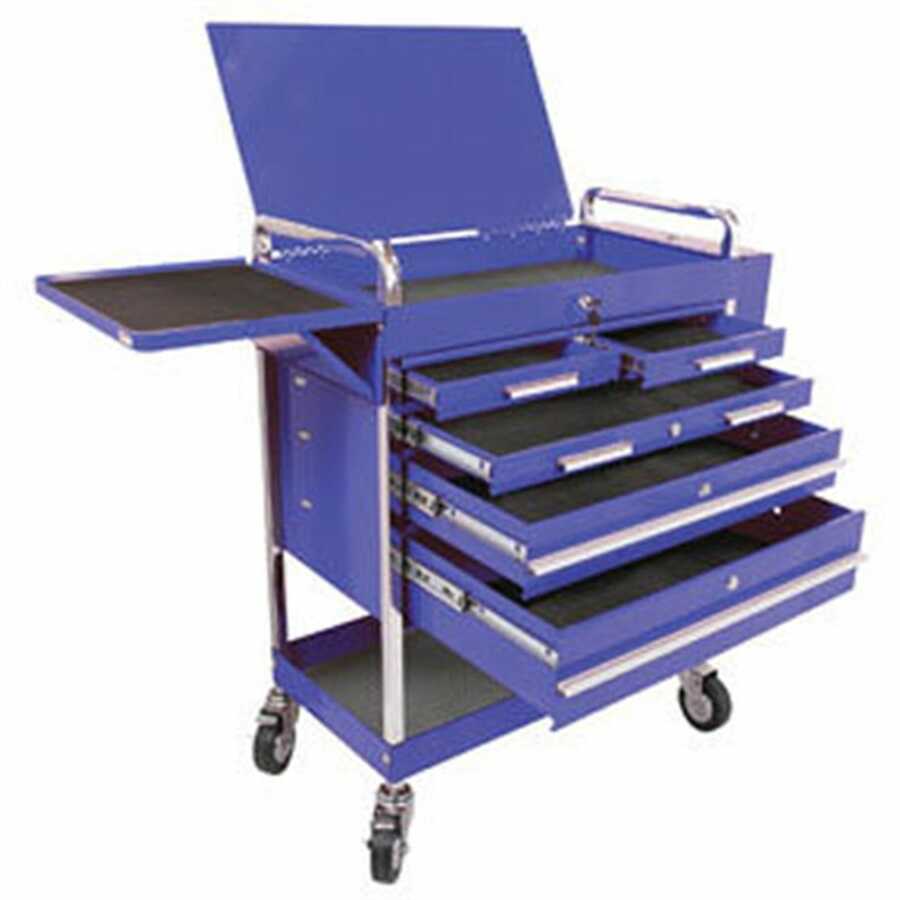 HD 5 DRWR SERVICE CART BLUE