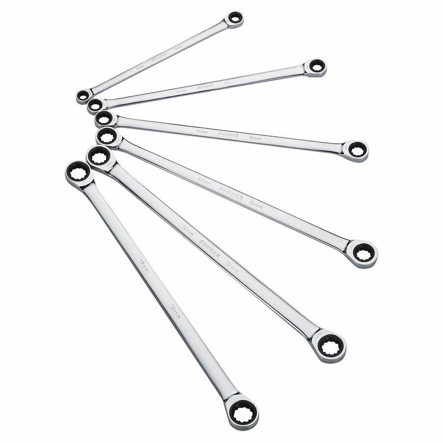 6pc Extra Long Double box Ratcheting Wrench Set