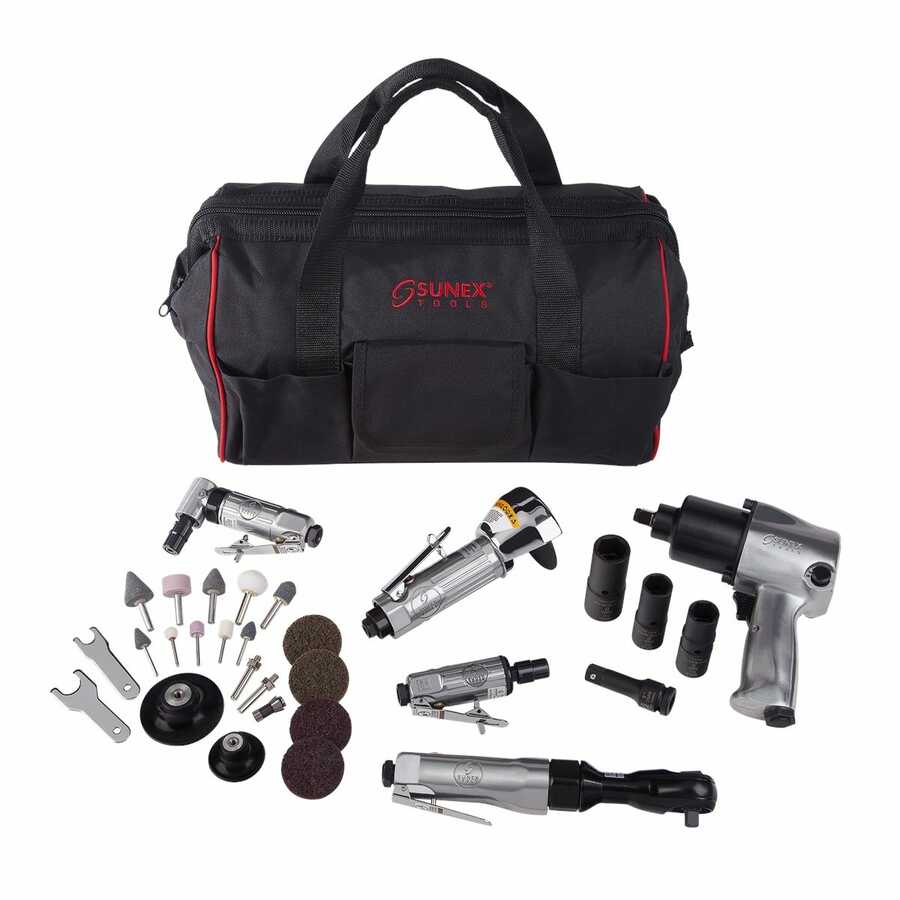 5pc Air Tool Kit w accessories