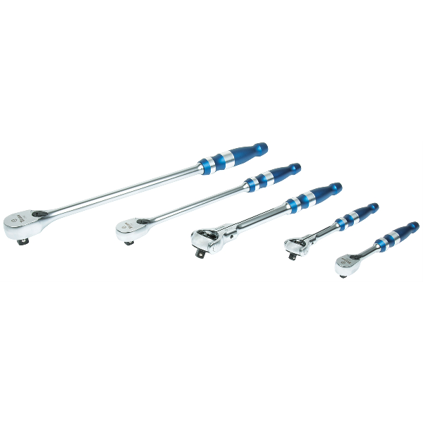 5PC 90 TOOTH RATCHET SET