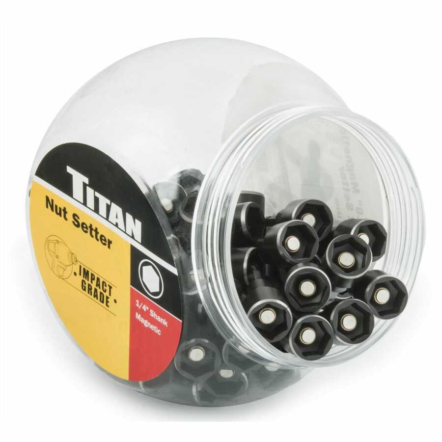 50 Piece 9/16" 65mm Magnetic Nut Setter