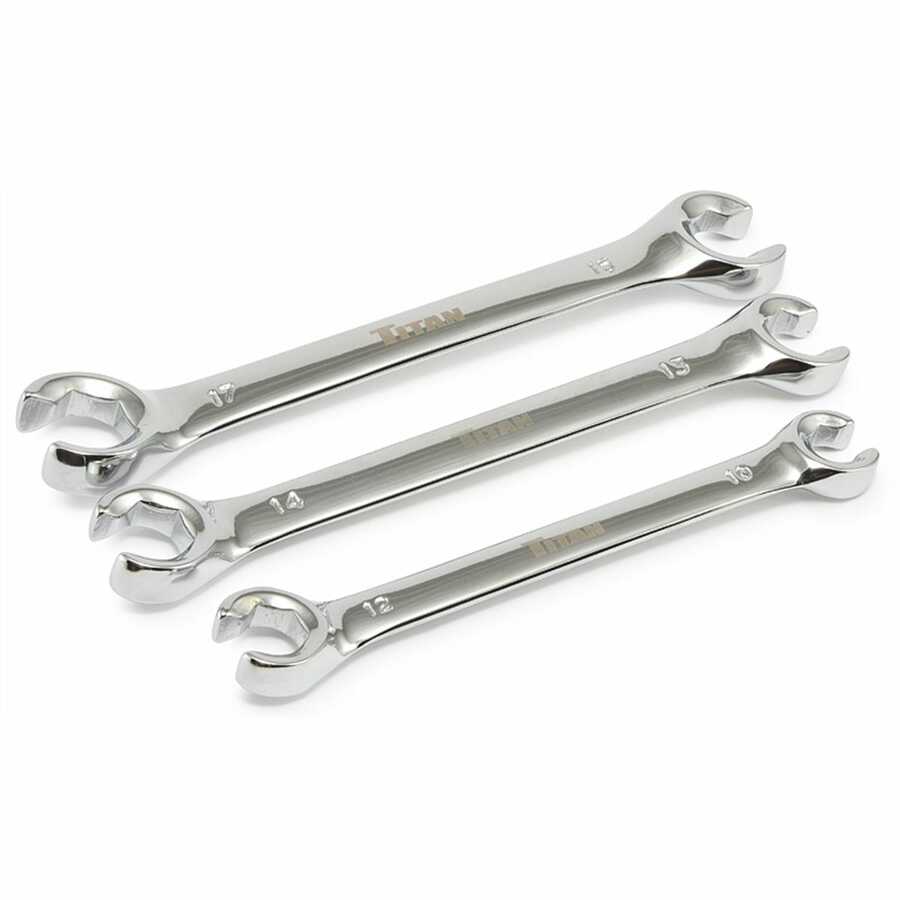 3 Pc. Flare Nut Wrench Set - Metric