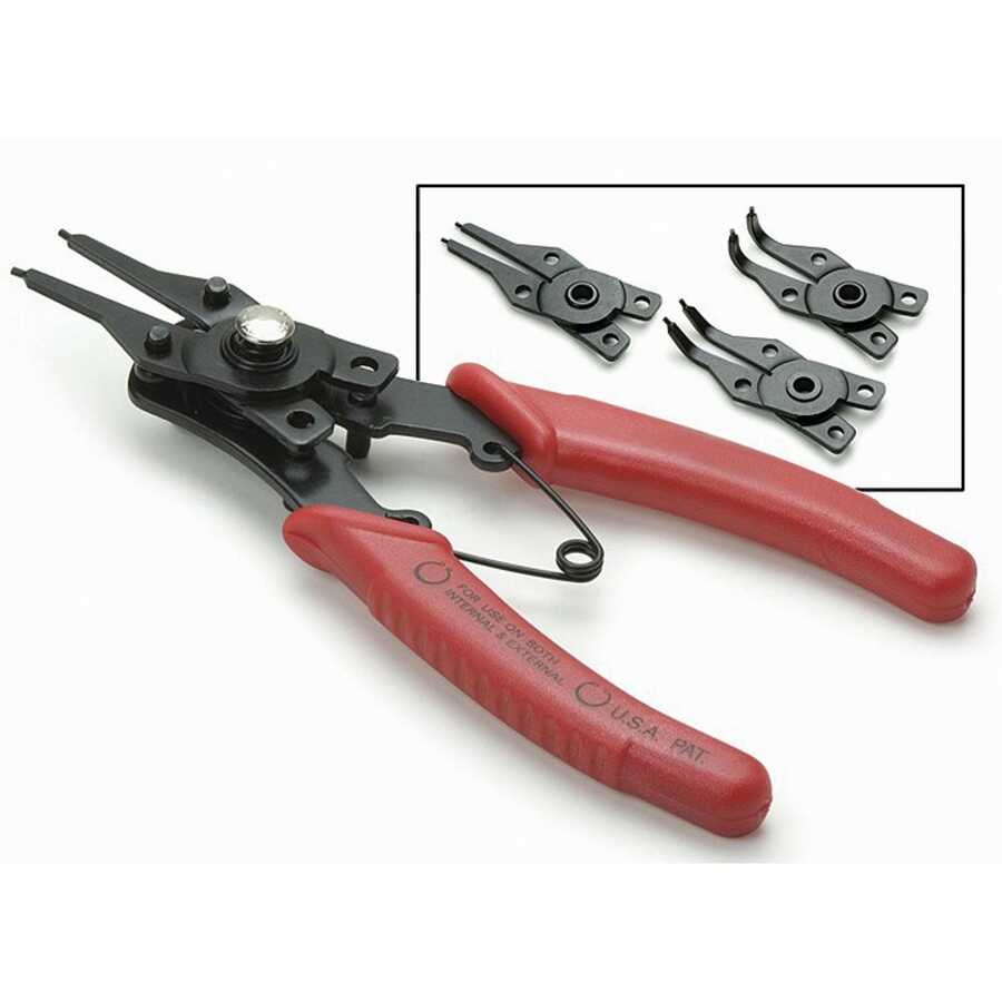 Convertible Internal-External Snap Ring Plier Set