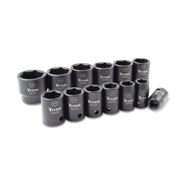 13 pc. 1/2 in. Dr Impact Socket Set