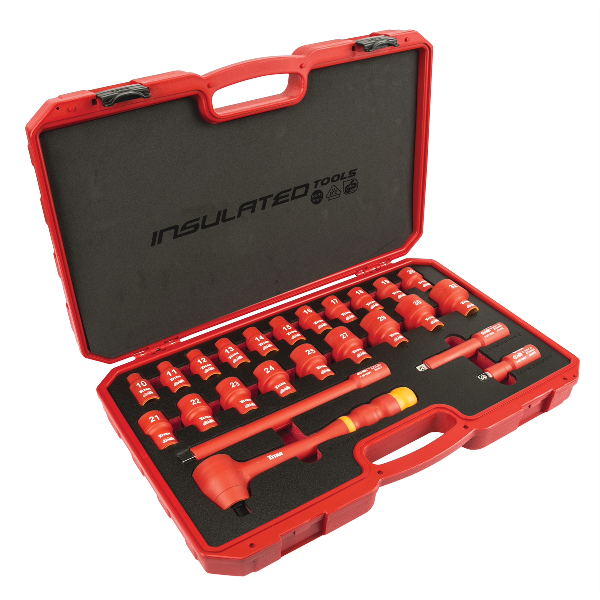 19PC 3/8IN Dr. VDE Insulated Socket Set